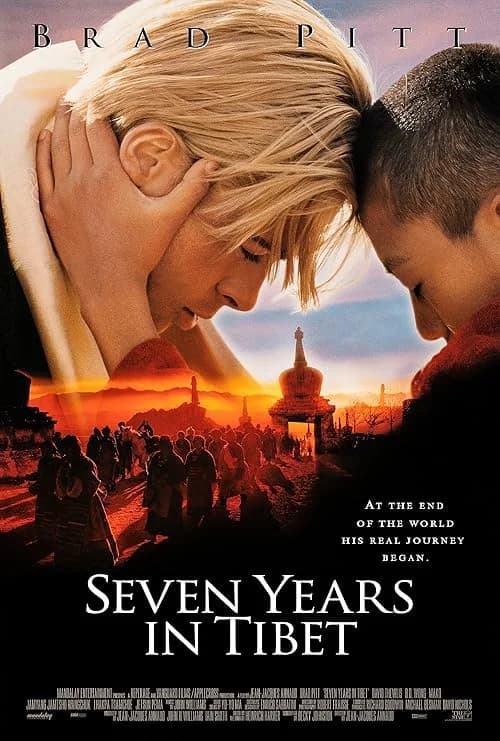 Seven Years in Tibet film posteri